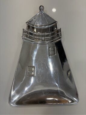 Mariposa Brillante Silver Lighthouse Decorative Tray